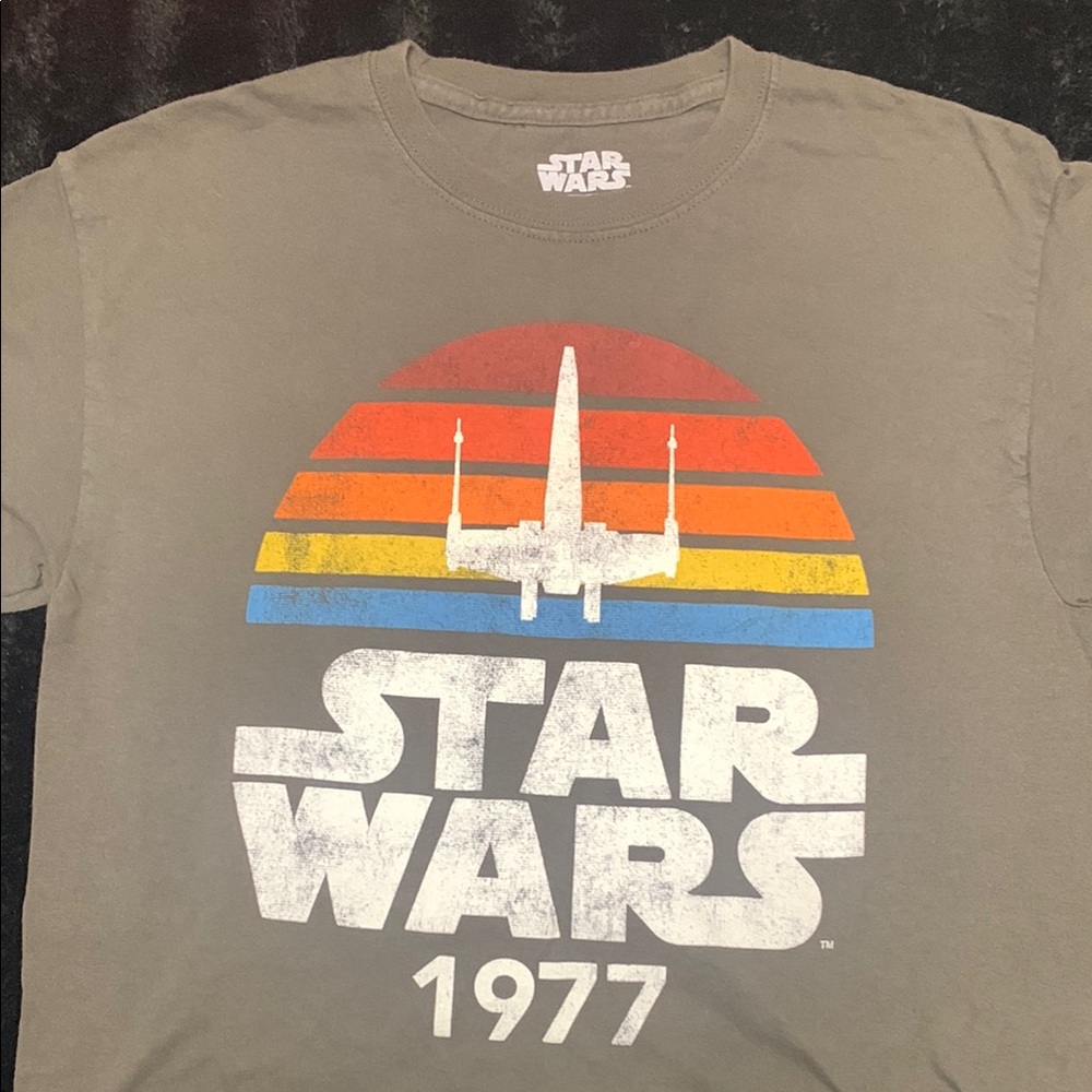 Star Wars 1977 Graphic T-Shirt - Gray